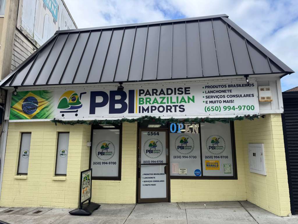 Facade of Paradise Brazilian Imports at Mission Street
